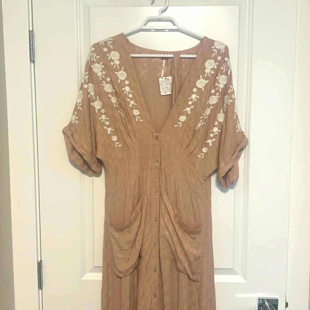 NWT Free People Blush Pink Dress